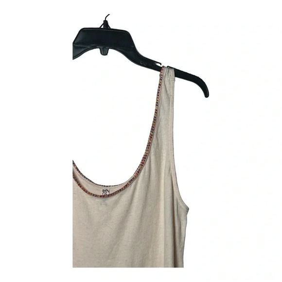 1619. FREE PEOPLE INTIMATELY SLEEVELESS TANK TOP SIZE SMALL EMBROIDERED TRIM - Picture 2 of 10